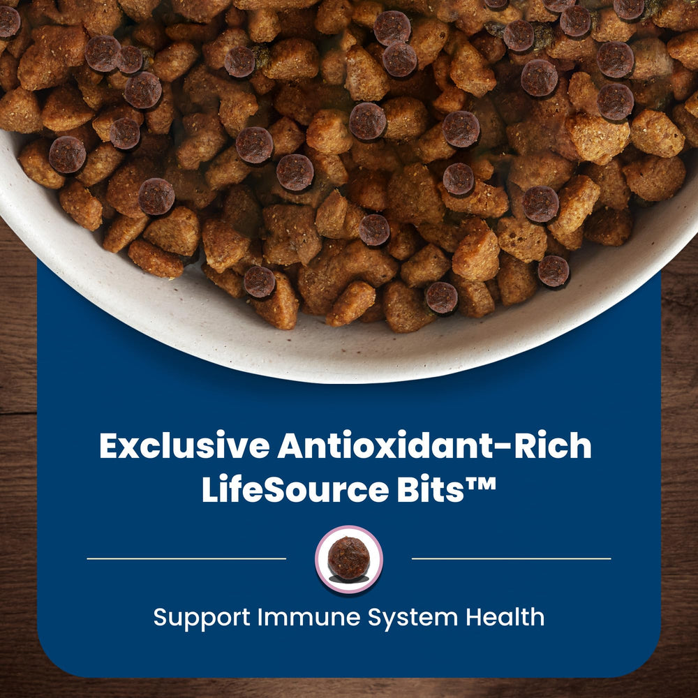 La etiqueta destaca DHA y LifeSource Bits para una nutrición completa.