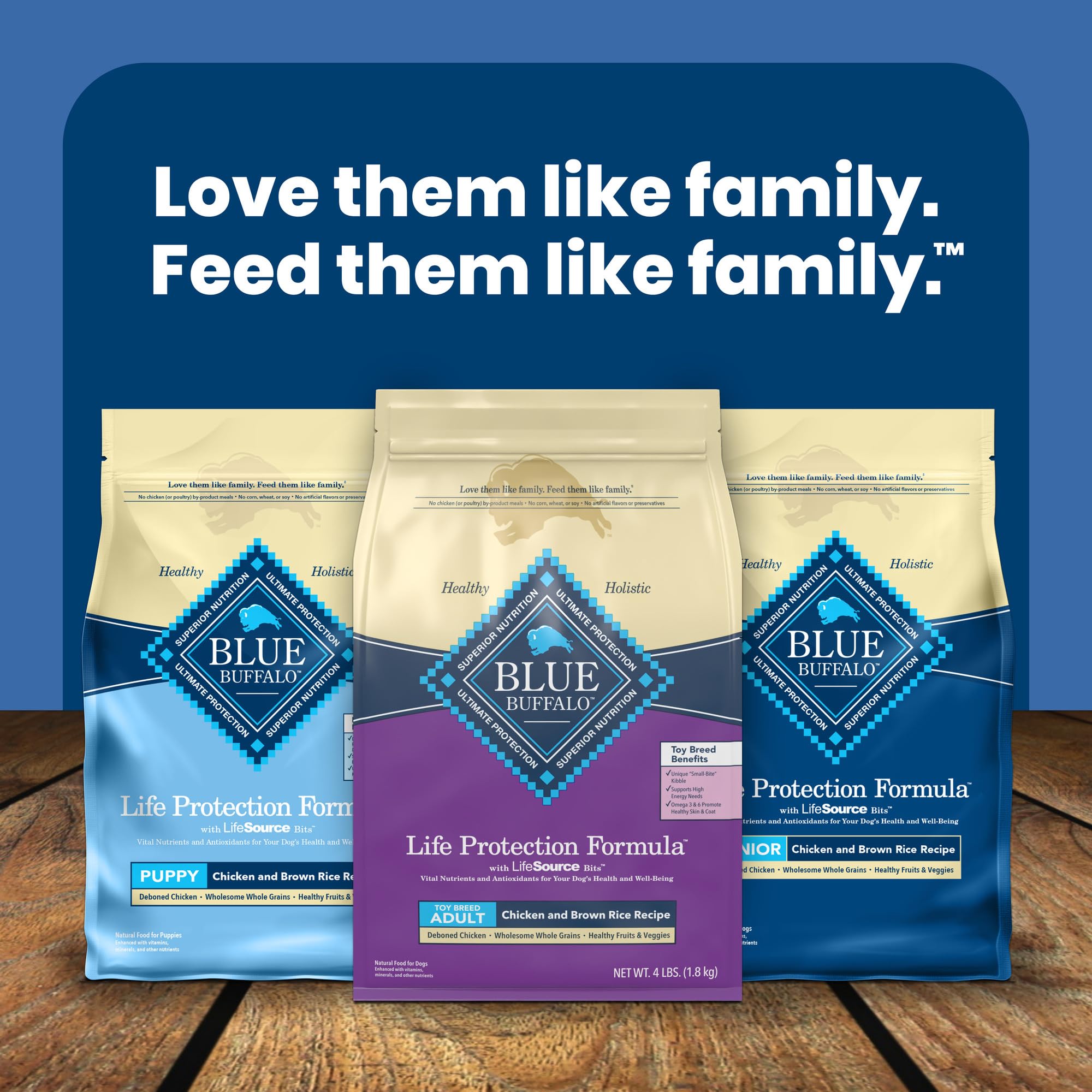 Blue Buffalo Life Protection Formula arroz y pollo para una nutrición completa