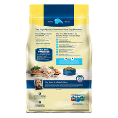 Blue Buffalo Life Protection Formula: pollo real como ingrediente principal para una nutrición de calidad.
