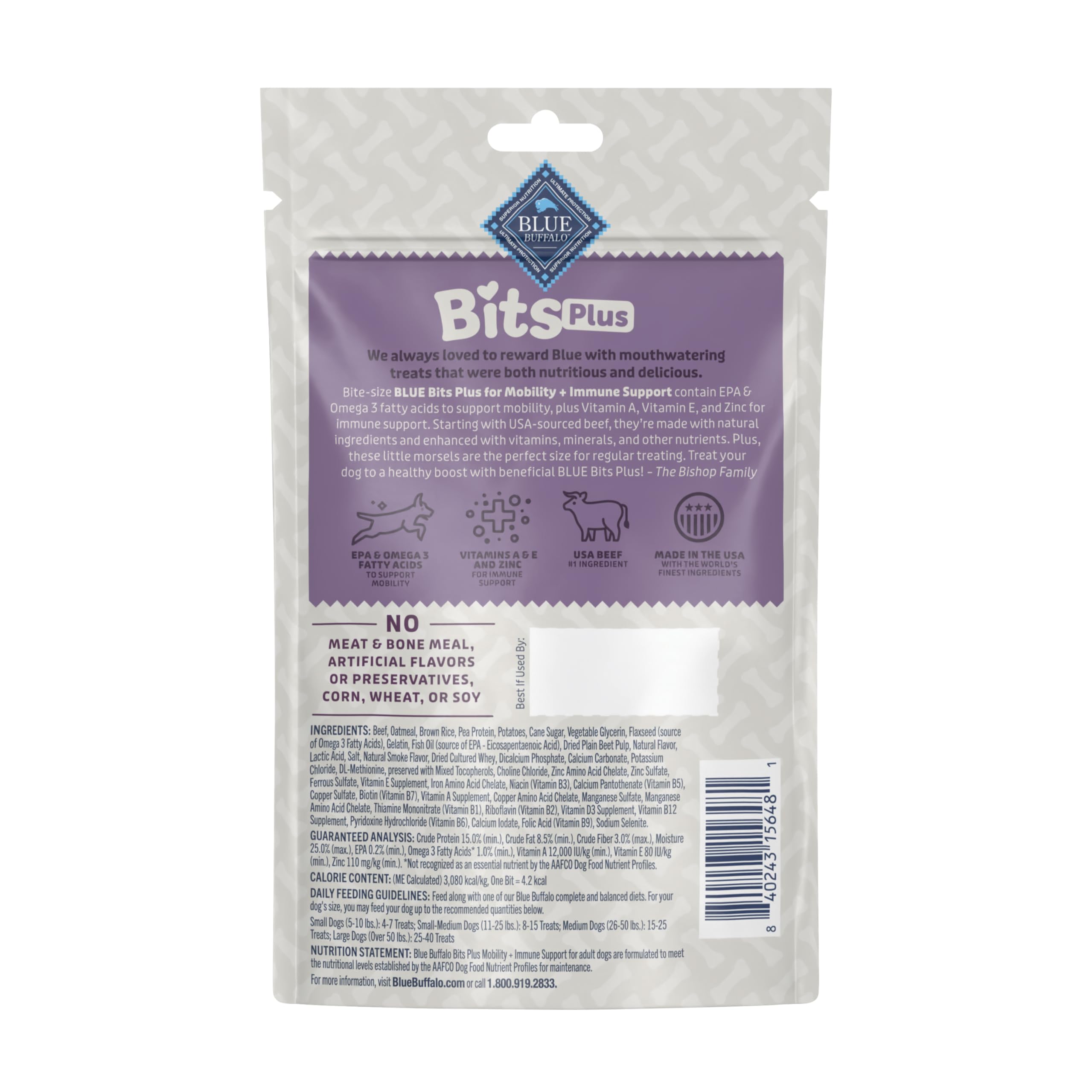 Blue Buffalo masticables para inmunidad con vitaminas y zinc