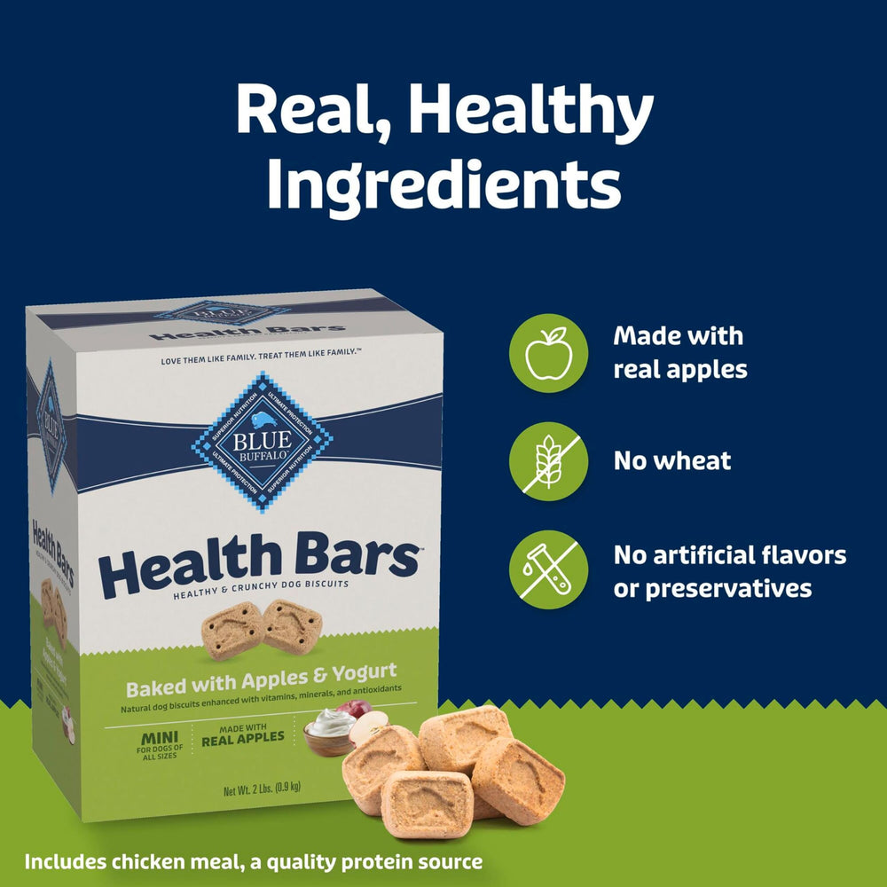 Blue Buffalo Mini Health Bars suit all breed sizes and are easy to break for training.