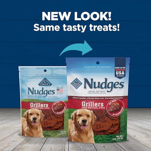 Blue Buffalo Nudges Grillers para todas las razas, snack práctico y sabroso