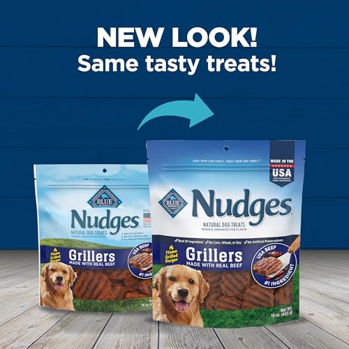 Blue Buffalo Nudges Grillers 16oz, pratique a emporter lors des voyages.