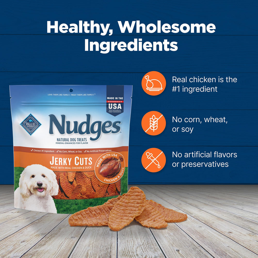 Blue Buffalo Nudges : morceaux tendres faciles à décomposer pour tout chien.