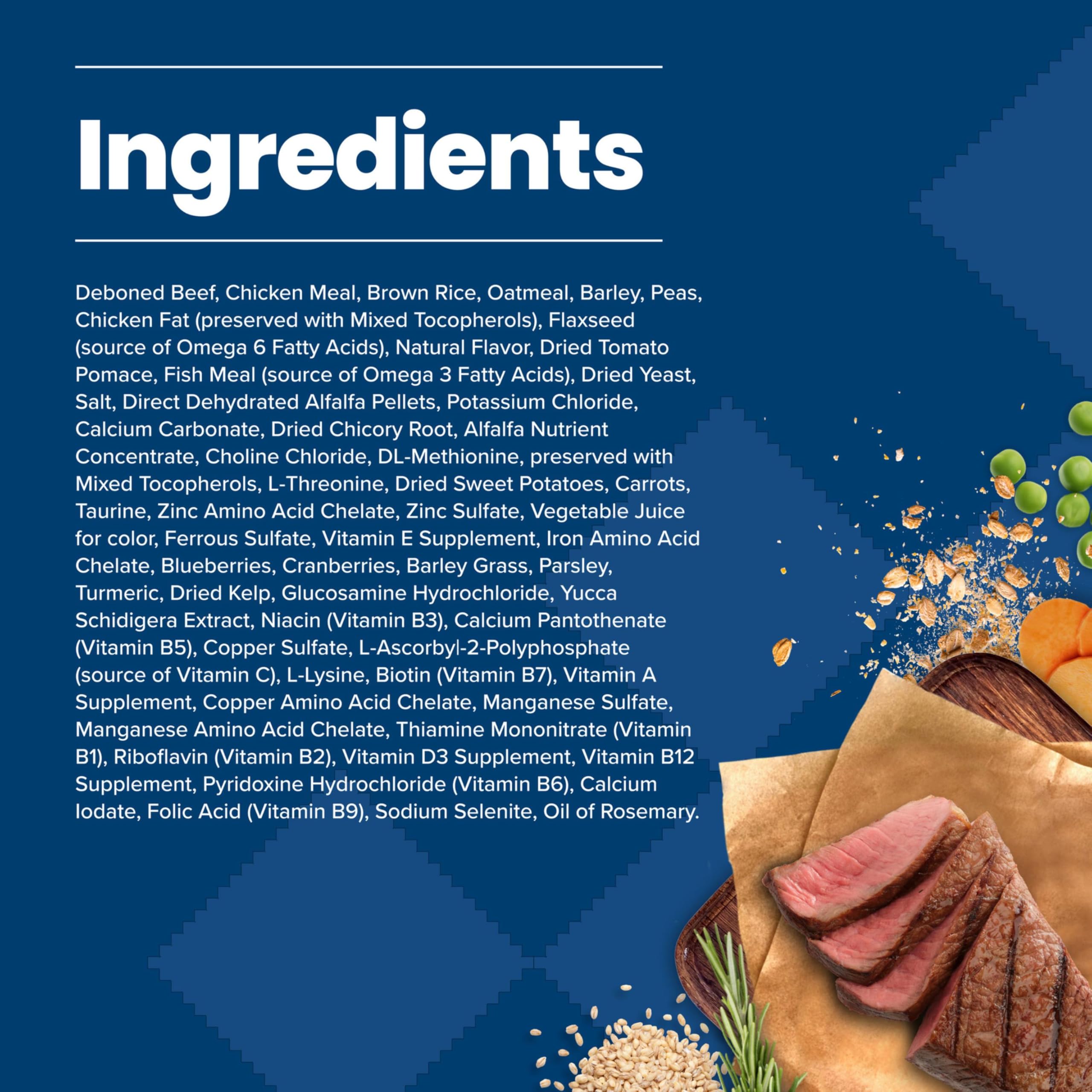 Blue Buffalo: ácidos grasos omega-3 y omega-6 para piel saludable.