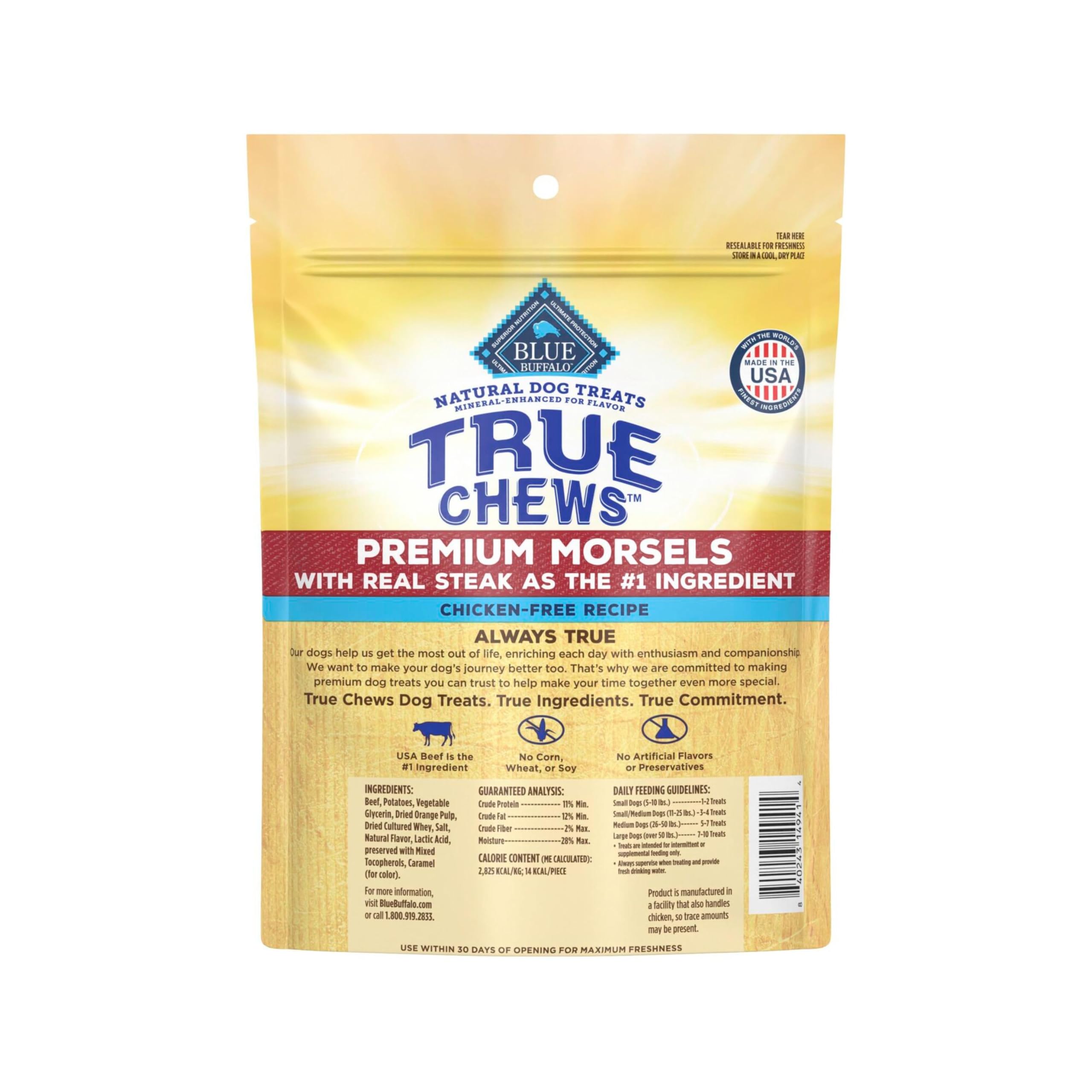 Textura tierna de Blue Buffalo Recompensas Masticables, ideal para entrenamiento.