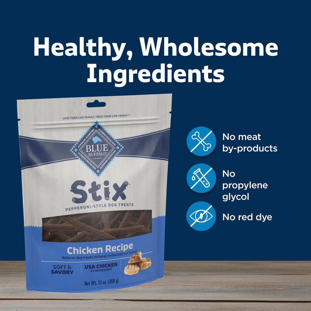 Blue Buffalo Stix porciones para entrenamiento y refuerzo de conducta.