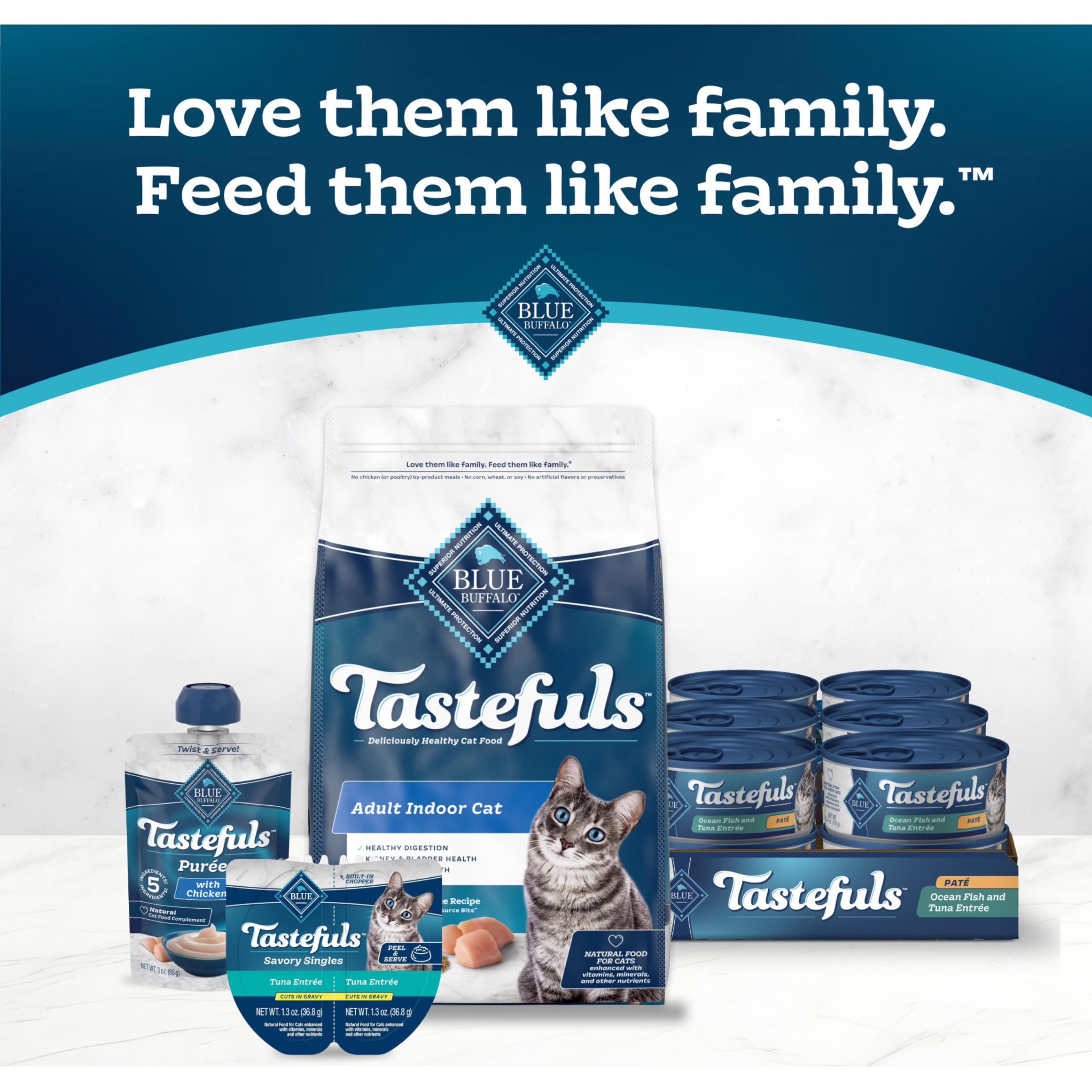 Blue Buffalo Tastefuls: envasado de 24 latas ofrece opción completa para la semana.