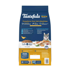 Blue Buffalo Tastefuls Gravy Experience crujiente seco para comidas diarias.