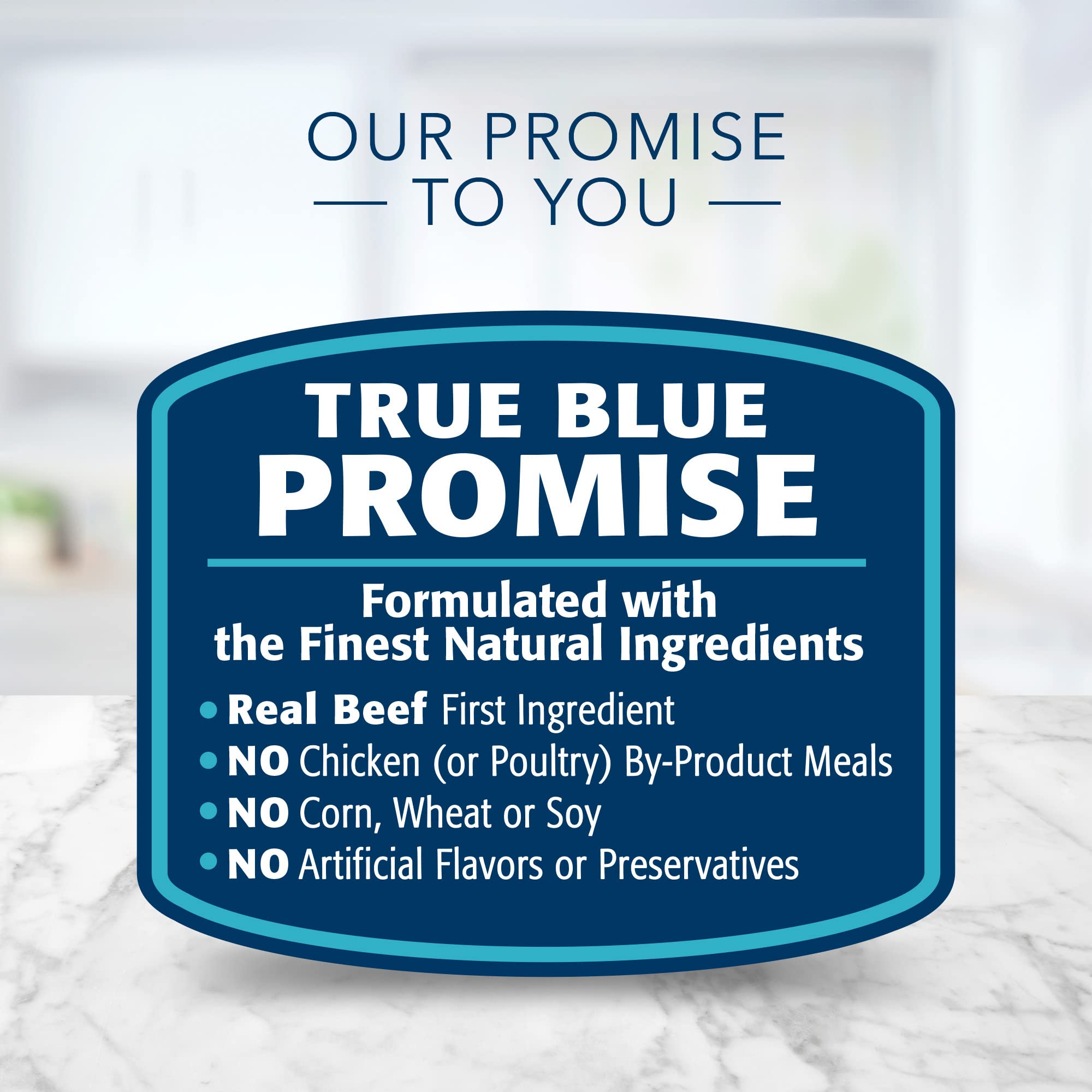 Blue Buffalo Tastefuls fórmula con vitaminas y minerales para una alimentación equilibrada.