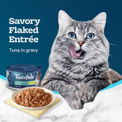 Blue Buffalo Tastefuls: lata atún en gravy principal para experiencia de sabor.