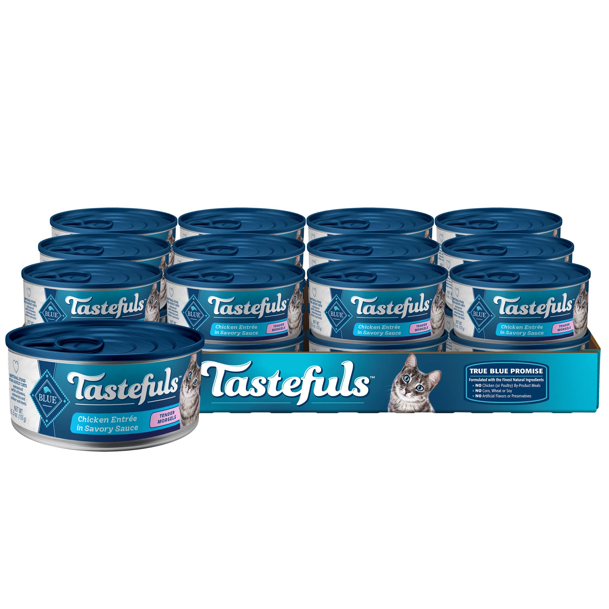 Blue Buffalo Tastefuls: lata-pollo-entrante, ideal para una comida sabrosa diaria.