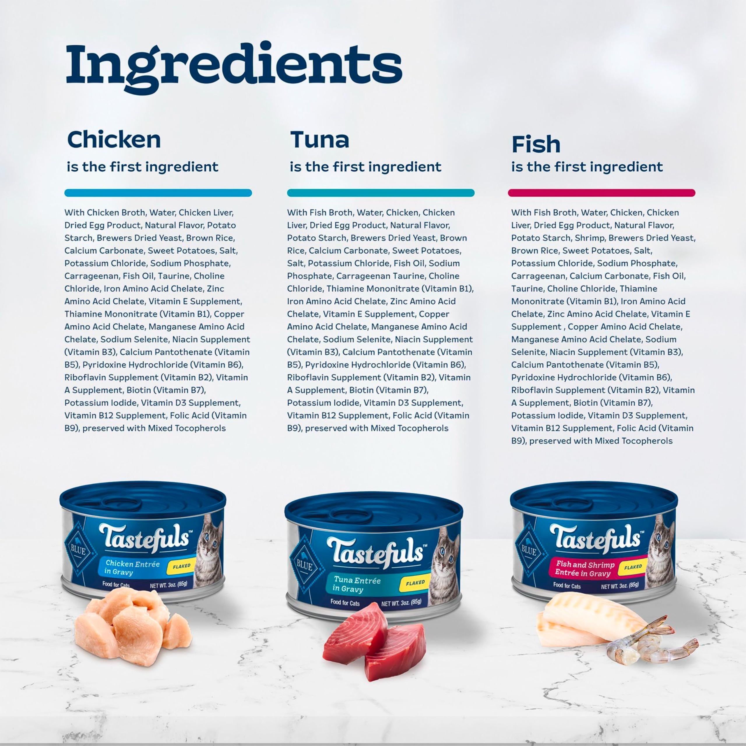 Blue Buffalo Tastefuls open can tuna ready to serve a convenient meal