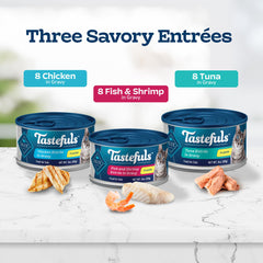 Blue Buffalo Tastefuls paquete de 24 latas de 3 oz