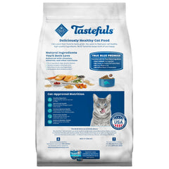 Blue Buffalo Tastefuls para gatos adultos interiores con fibras digestivas.