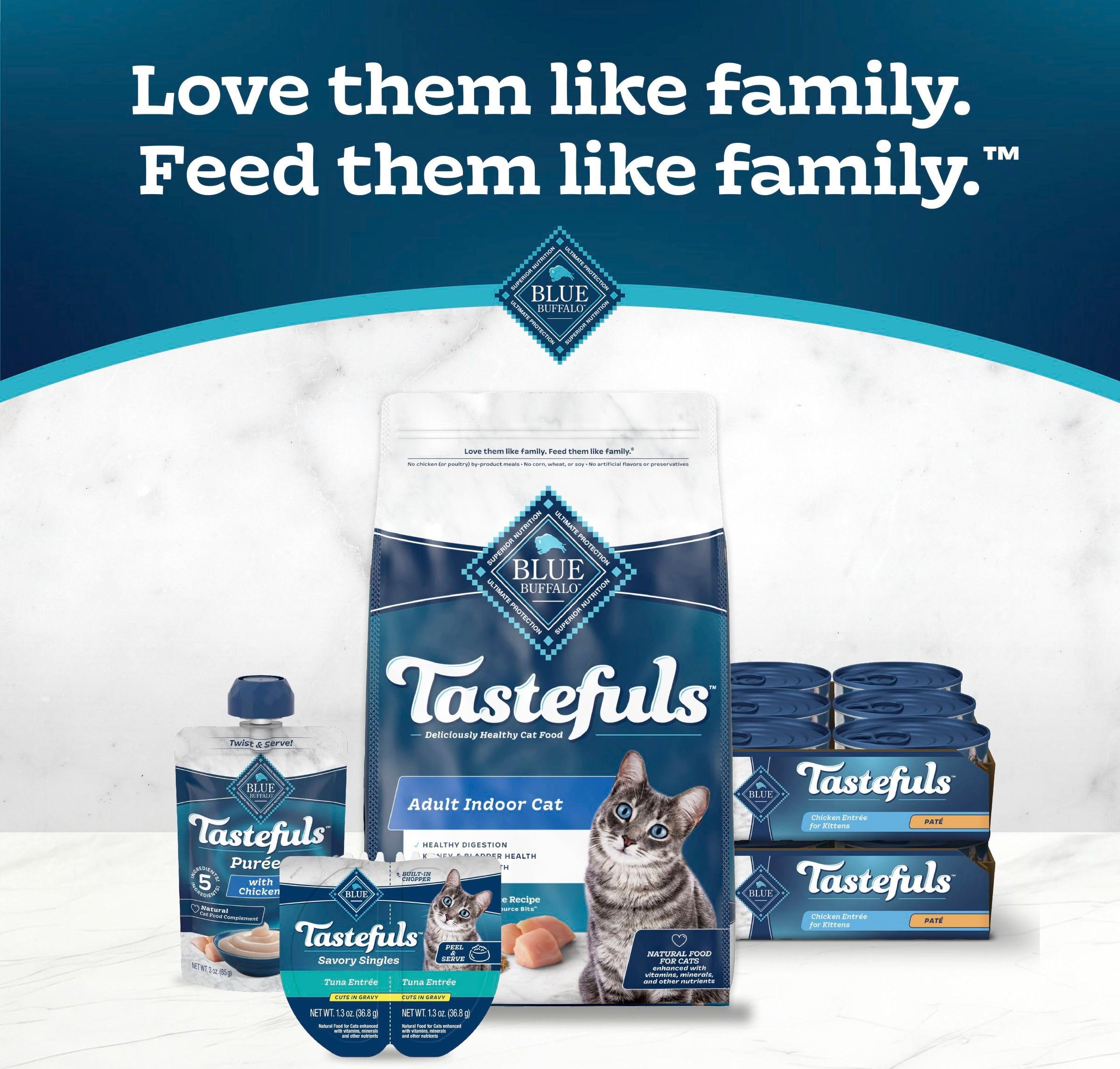 Blue Buffalo Tastefuls Paté para gatitos, alta humedad para hidratación diaria