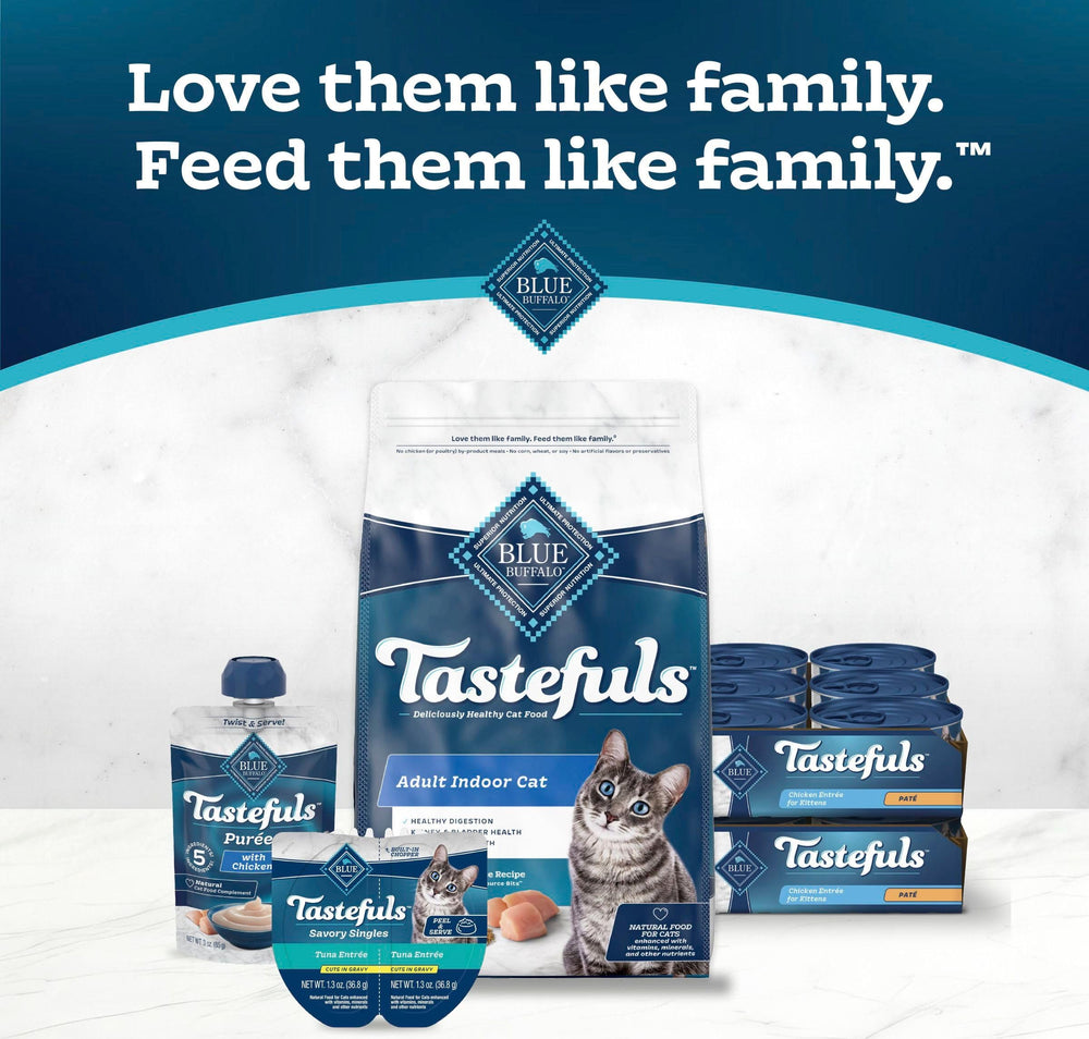 Blue Buffalo Tastefuls Paté para gatitos, alta humedad para hidratación diaria