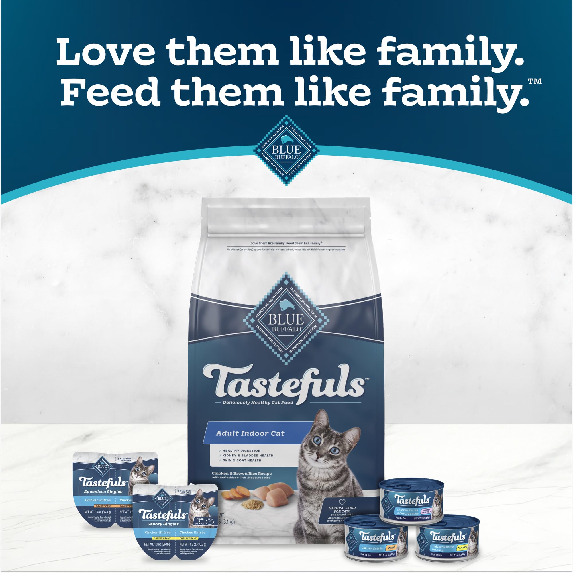Presentación conveniente para comidas diarias de tu gato