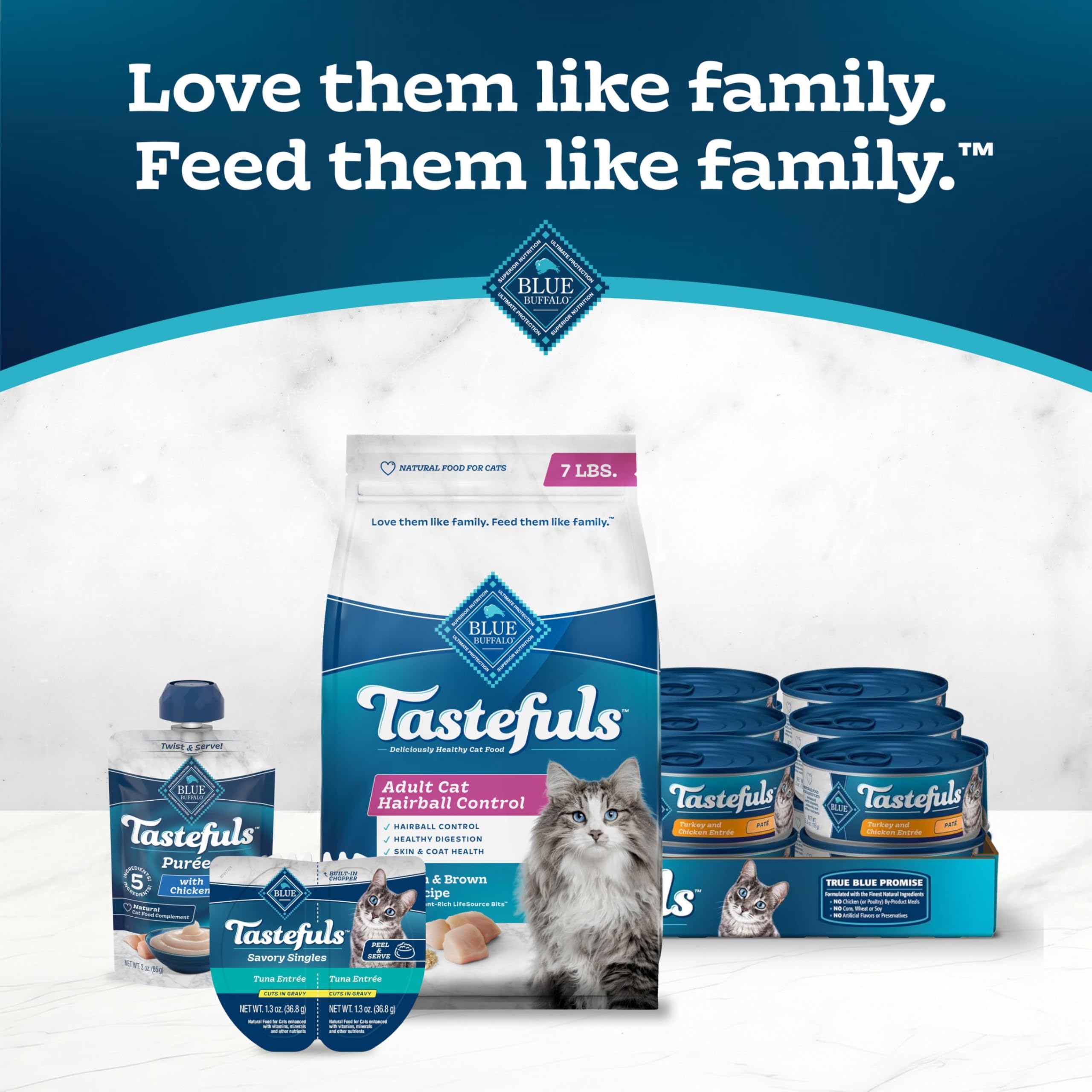 Blue Buffalo Tastefuls, sin sabores ni conservantes artificiales.