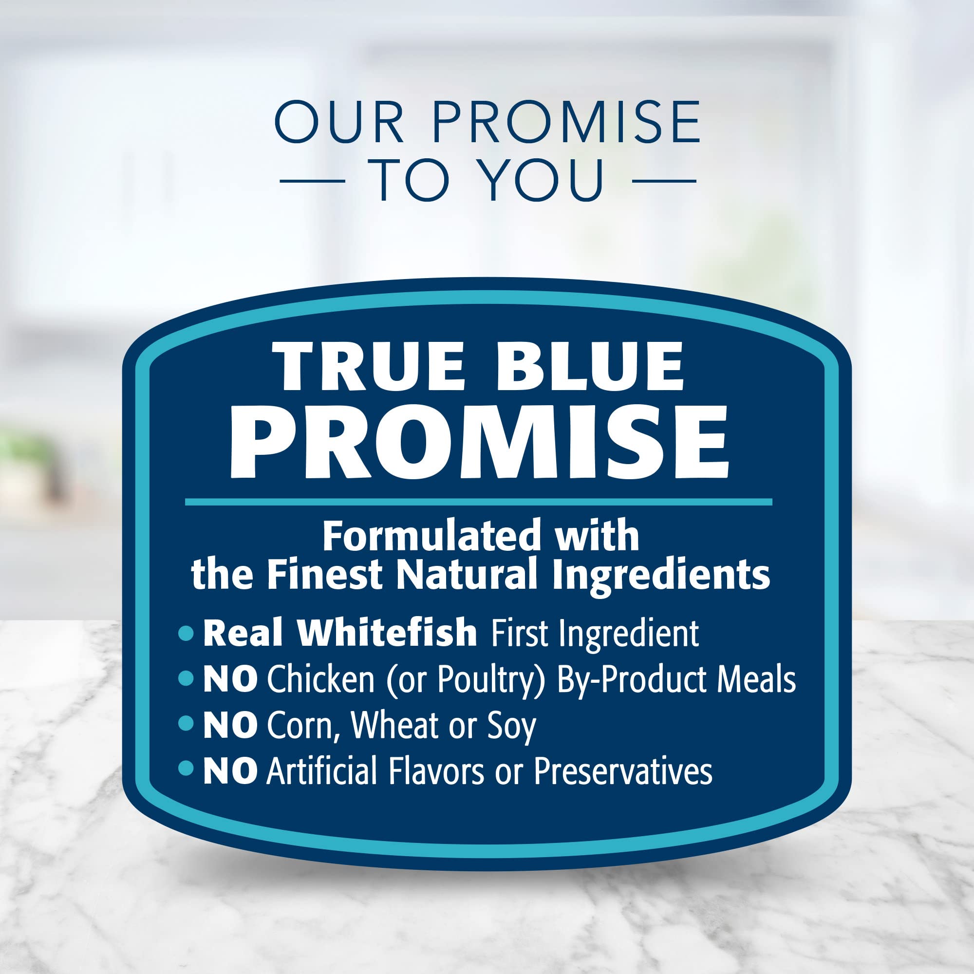 Blue Buffalo Tastefuls, sin subproductos de pollo ni aditivos artificiales.