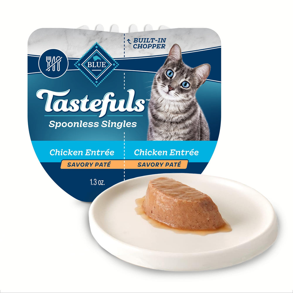 Blue Buffalo Tastefuls, bandejas dobles 2.6 oz, porciones exactas para cada comida.
