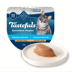 Blue Buffalo Tastefuls, bandejas dobles 2.6 oz, porciones exactas para cada comida.