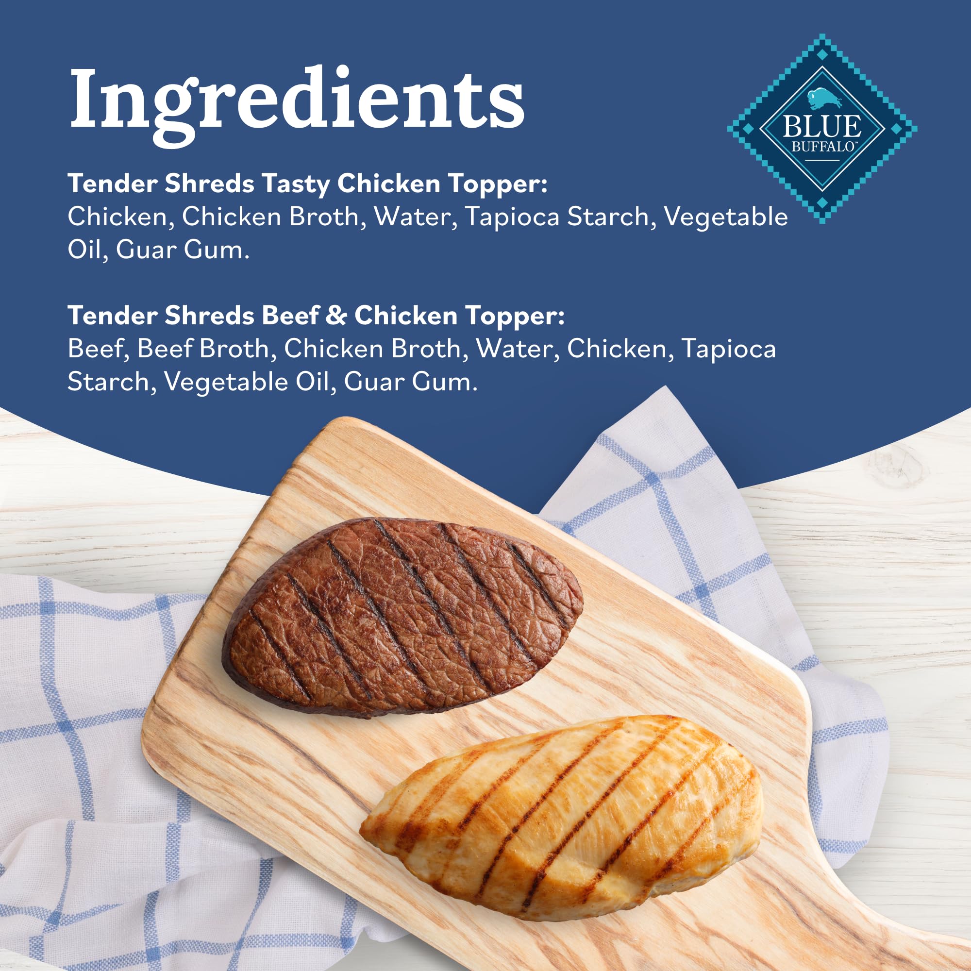 Blue Buffalo Toppers Ingredientes naturales para perros