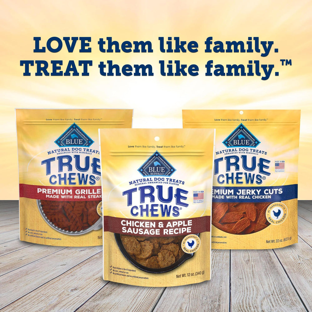 Blue Buffalo True Chews imagen digital mejorada para destacar sus ingredientes clave.