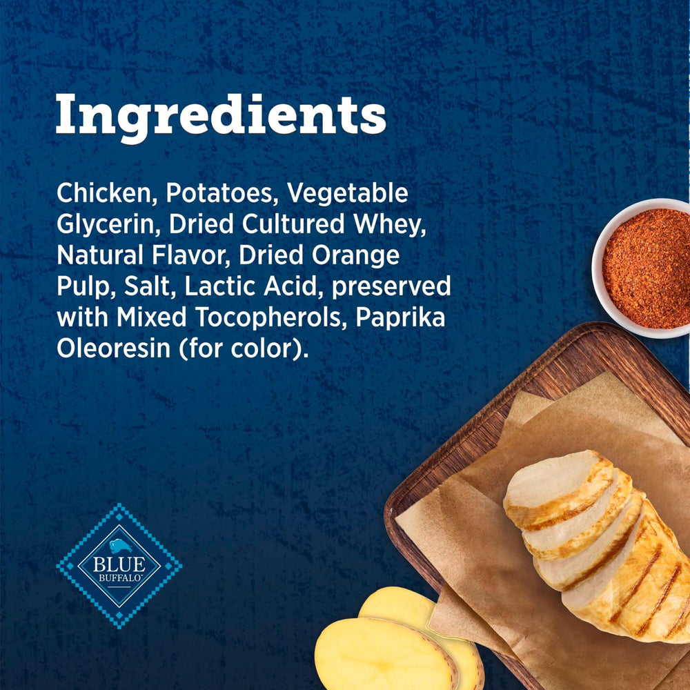 Blue Buffalo True Chews natural ingredients with real chicken first.
