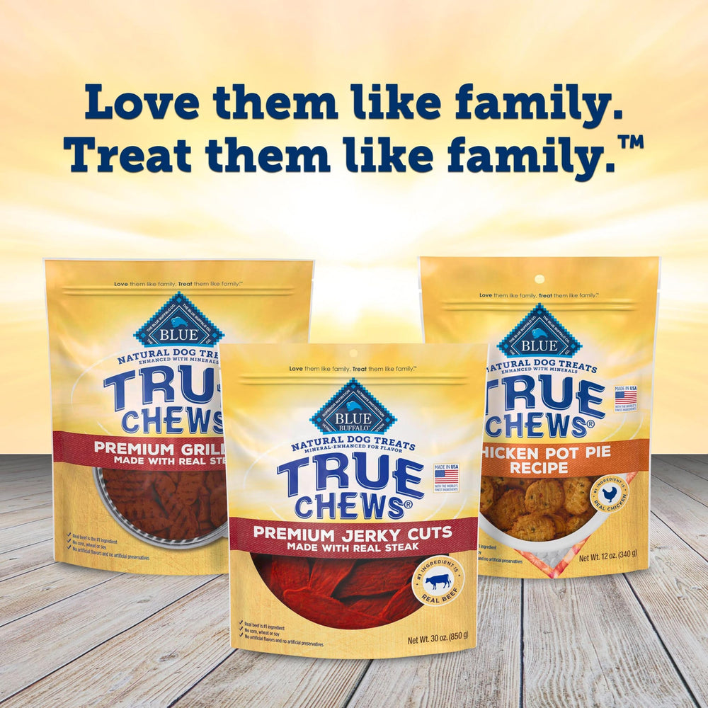 Blue Buffalo True Chews receta de bistec para perros activos