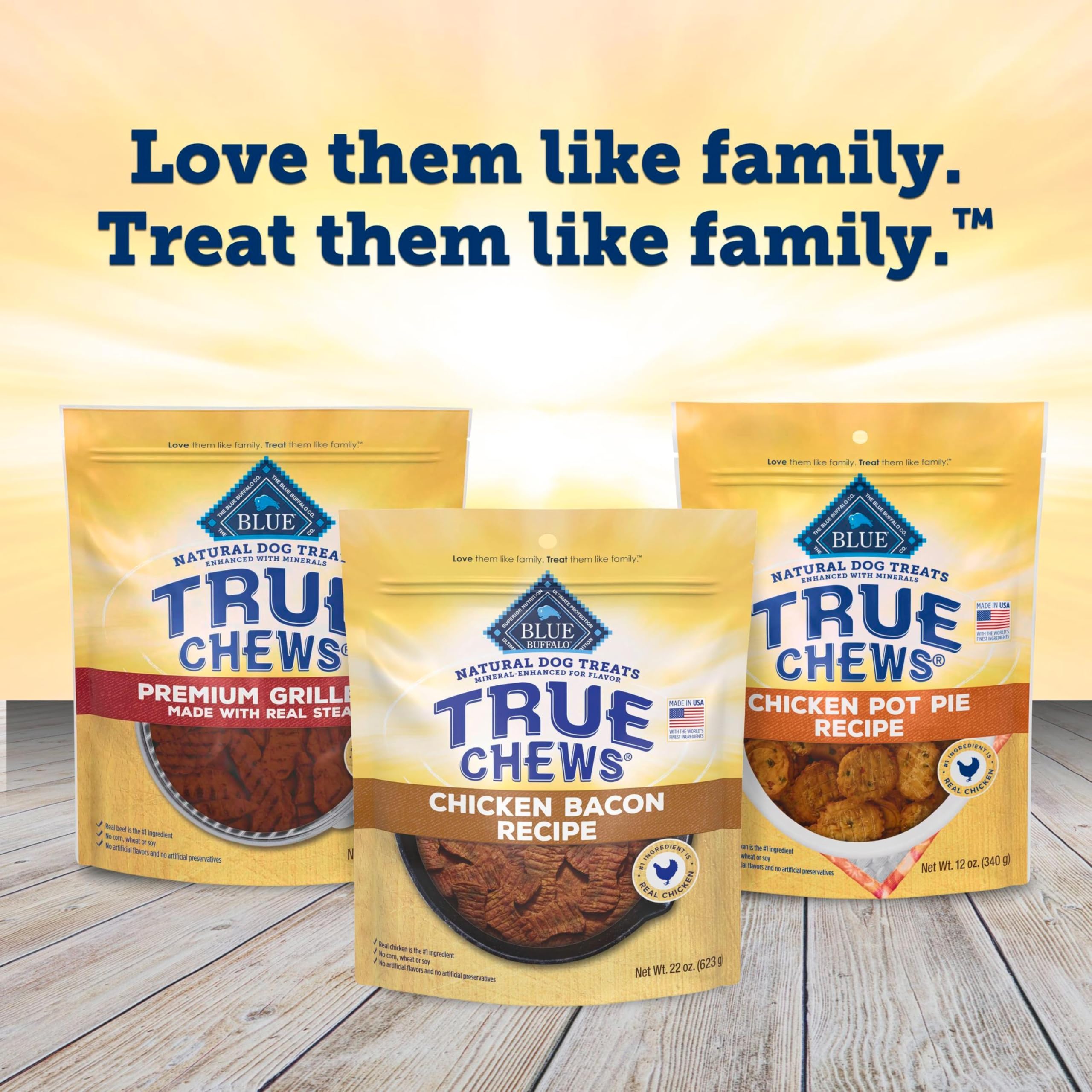 Blue Buffalo True Chews guía de uso diario y recompensa positiva