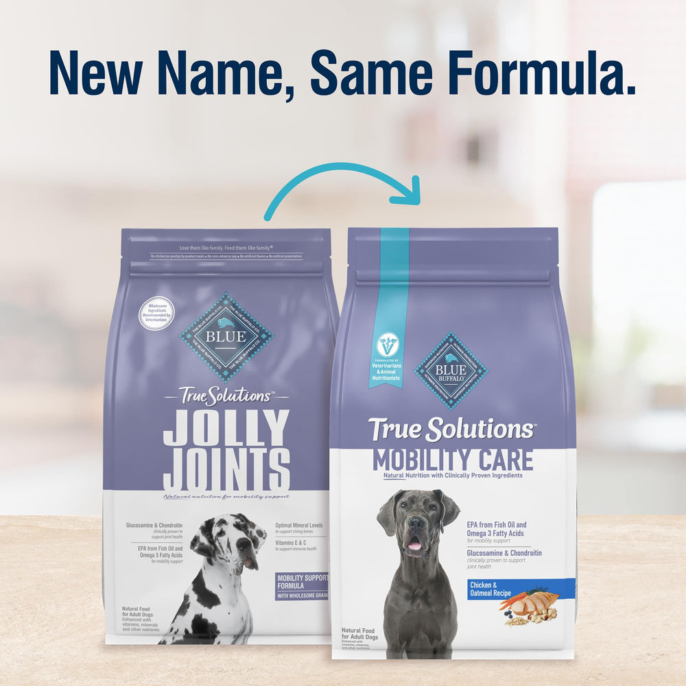 Blue Buffalo True Solutions Mobility Care con pollo real como primer ingrediente.