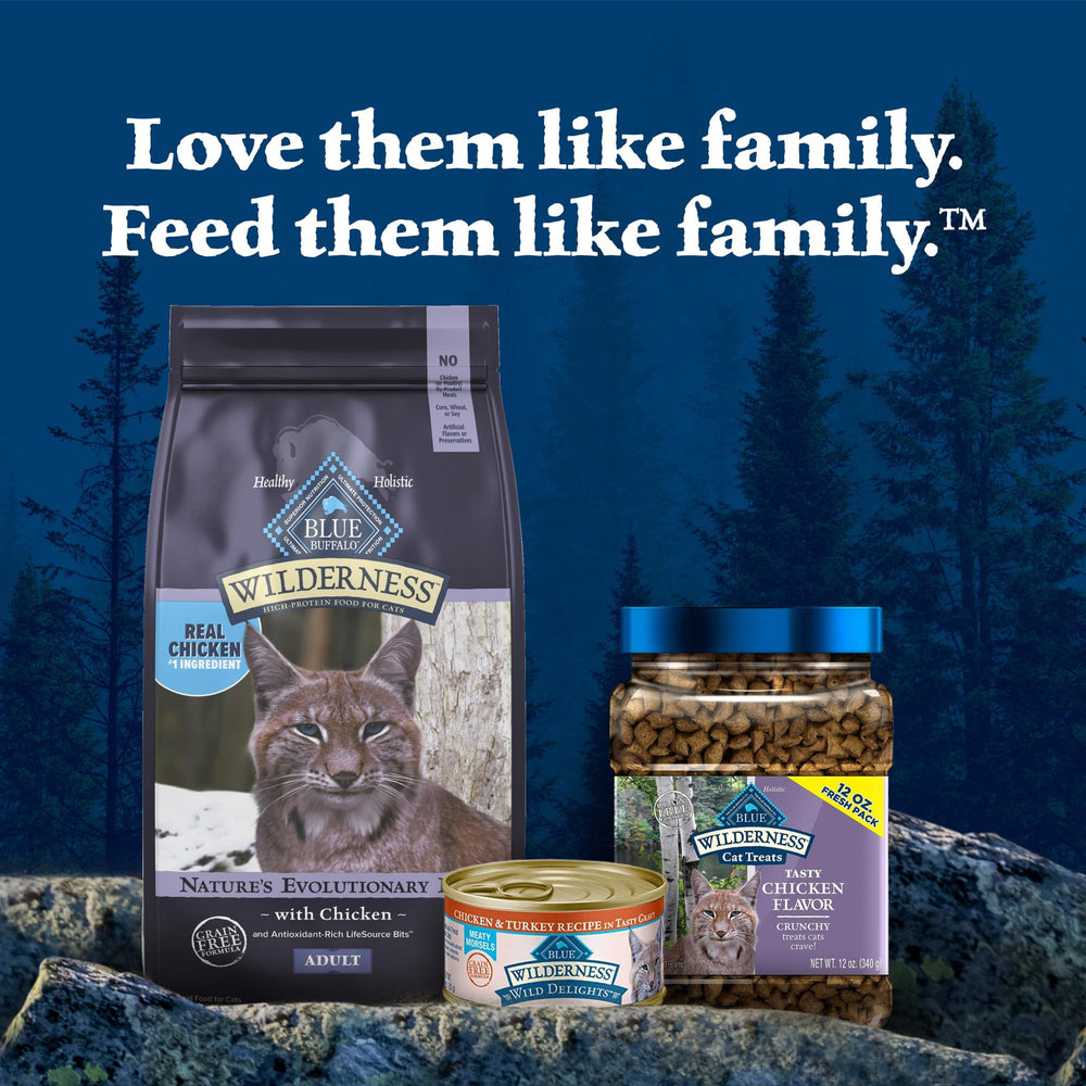 Blue Buffalo Wilderness apoyo inmunidad potencial para gatos saludables.