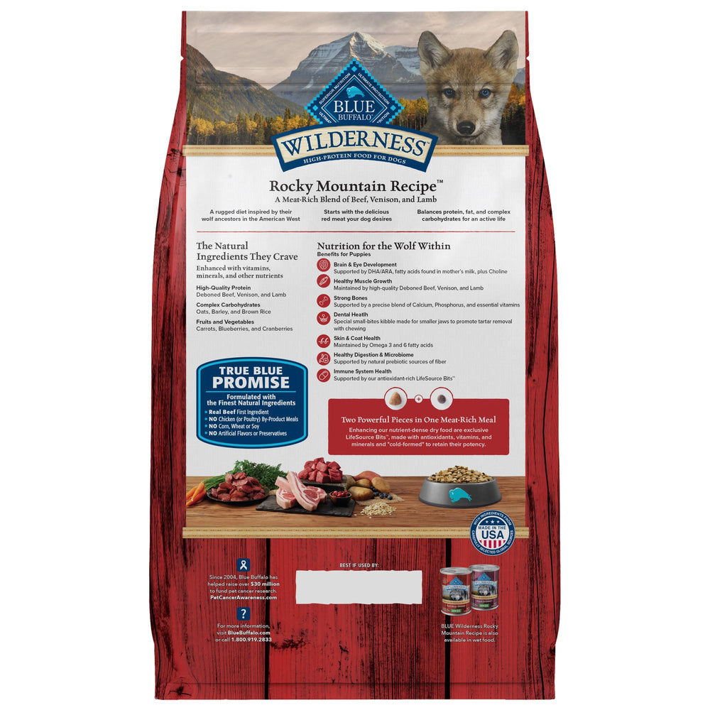 Blue Buffalo Wilderness: mezcla de venado y cordero para sabor y proteína