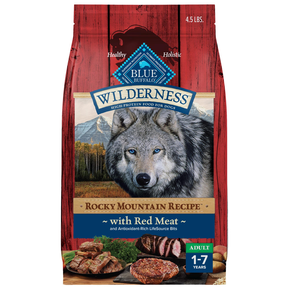 Blue Buffalo Wilderness carne roja: fuente de proteína real para perros activos