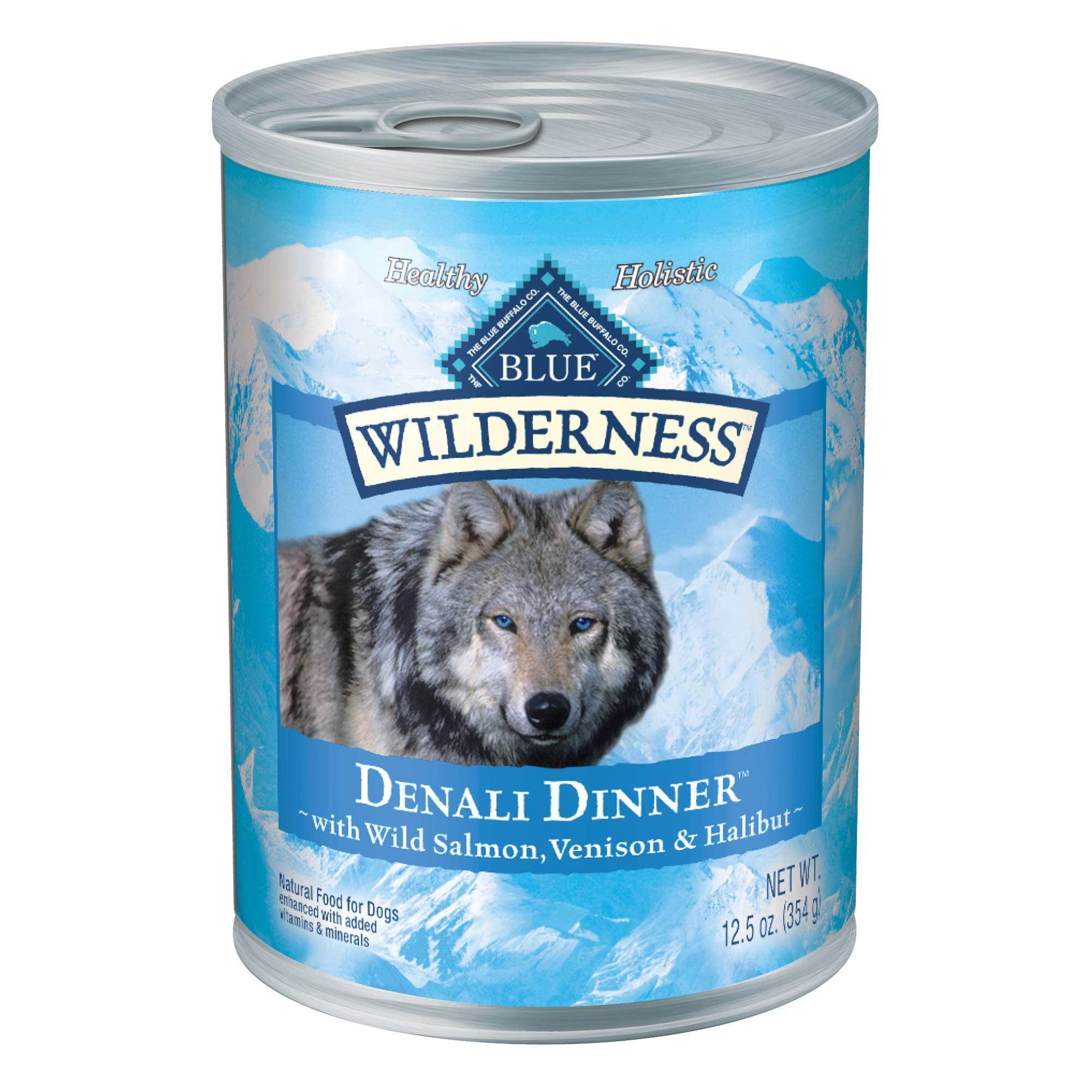 Blue Buffalo Wilderness Denali Dinner salmón en lata de 375 g para perros activos