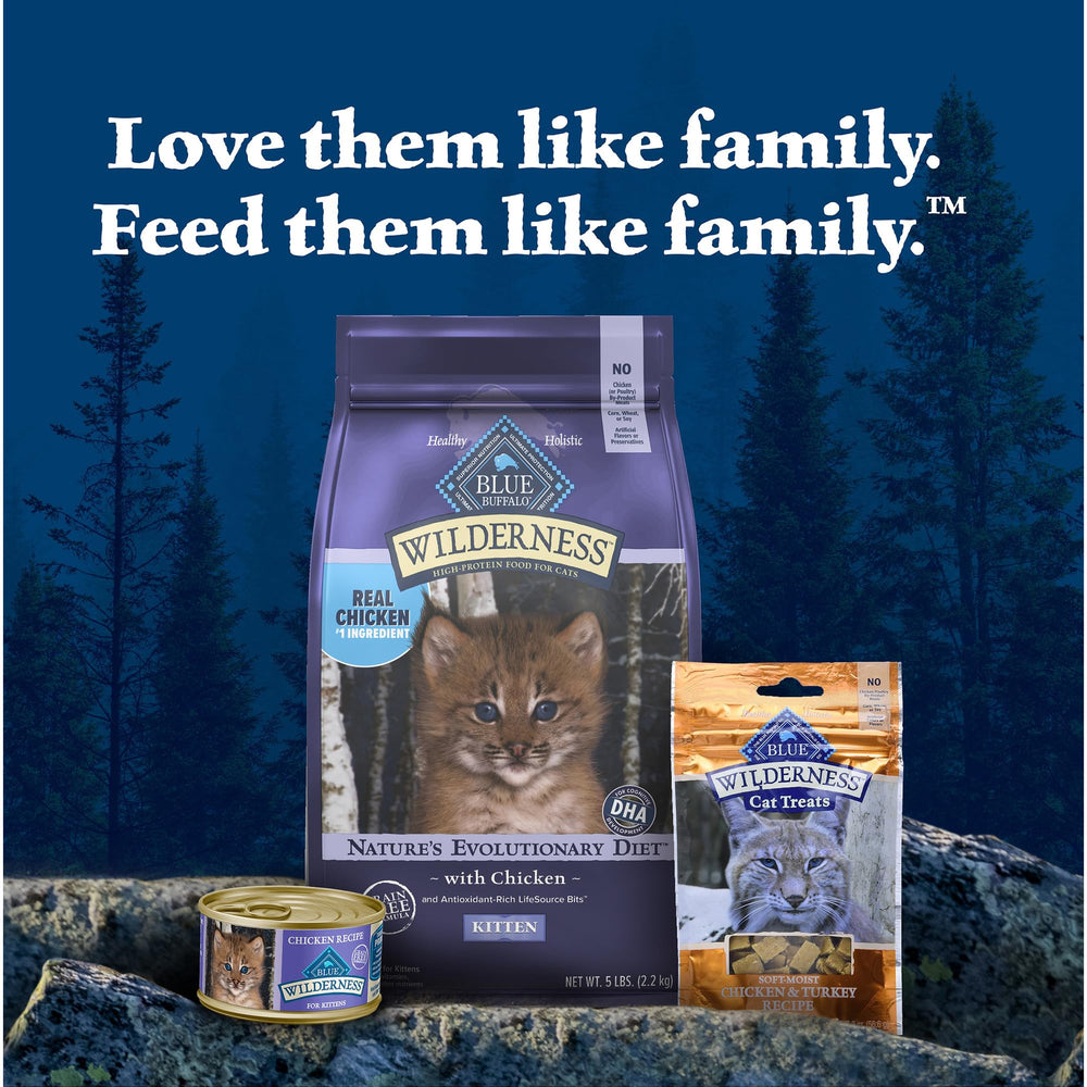 Blue Buffalo Wilderness etiqueta clara sin subproductos de pollo