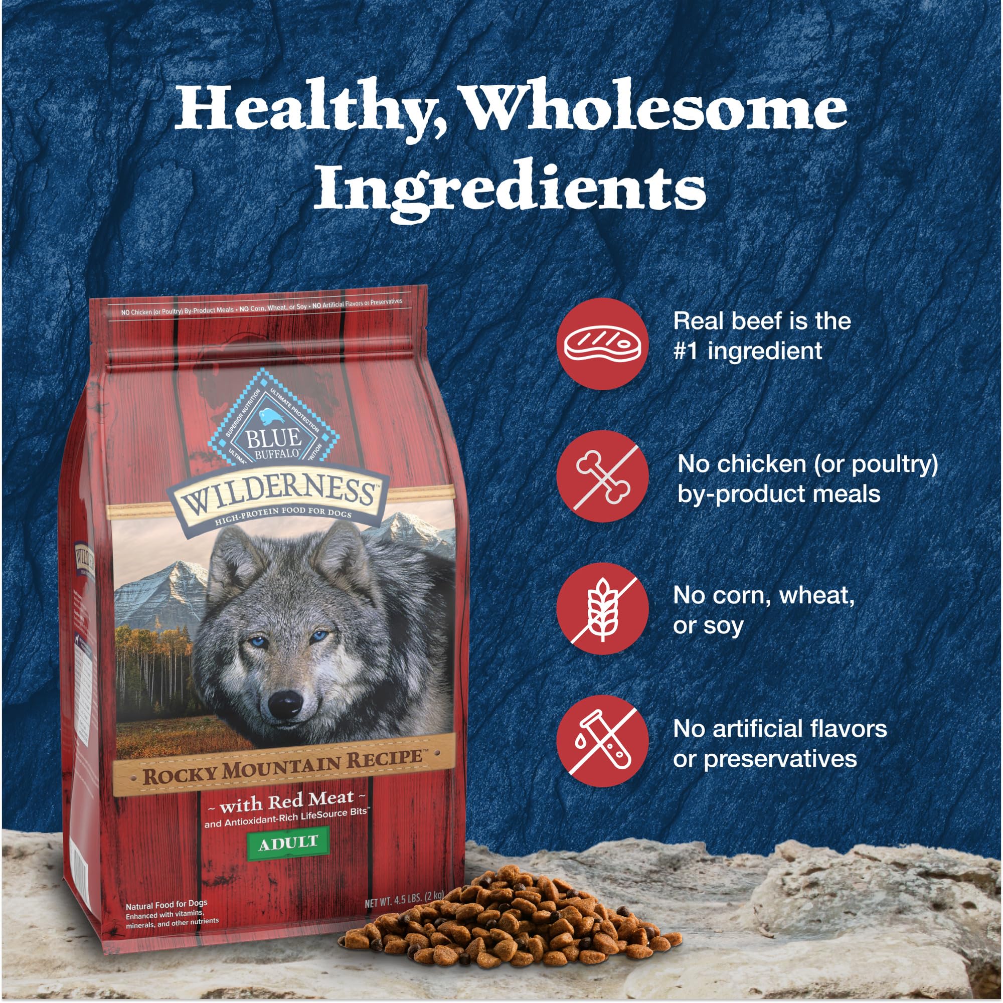 Blue Buffalo Wilderness fragmentos antioxidantes: apoyo natural al sistema inmune
