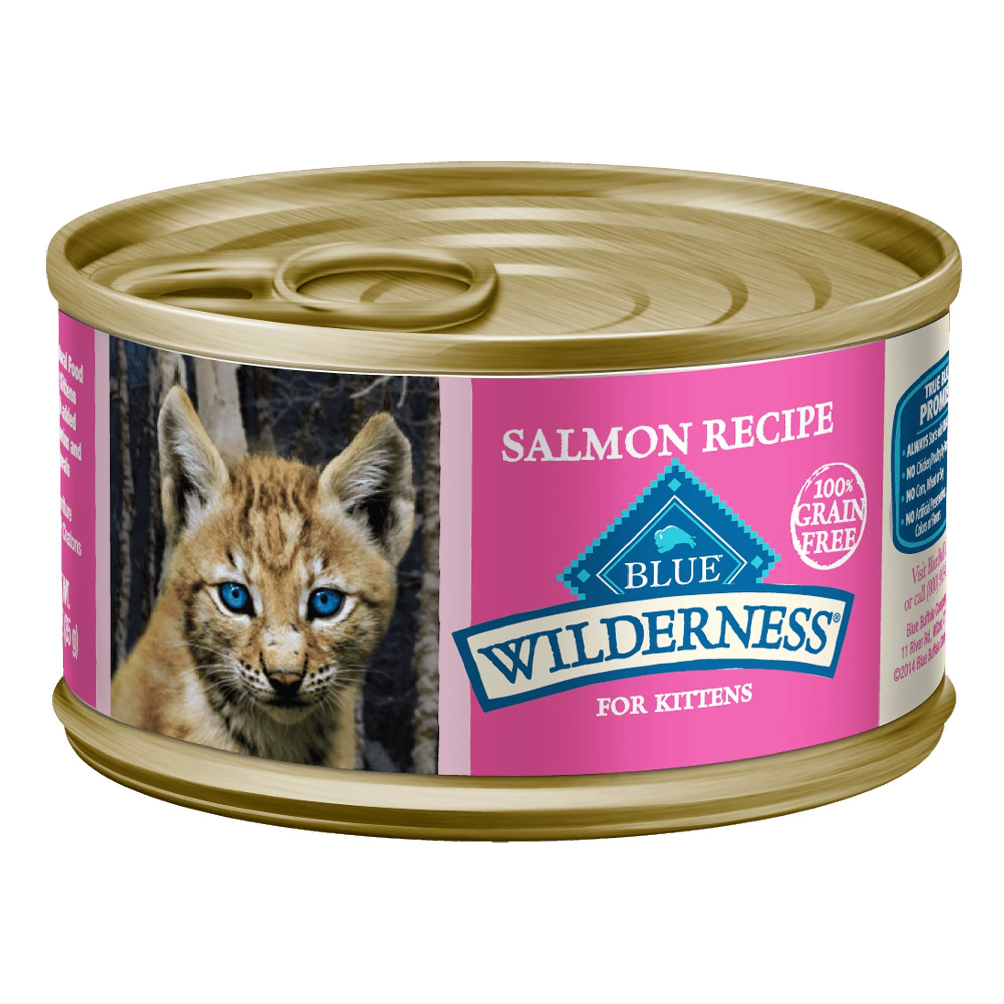 Blue Buffalo Wilderness Gatito, sin subproductos de pollo para una dieta más limpia.