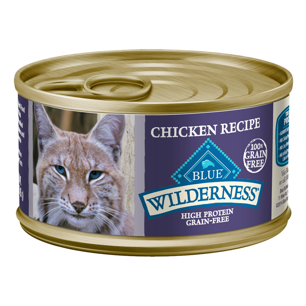 Blue Buffalo Wilderness Paté de pollo, alta proteína para movilidad diaria.