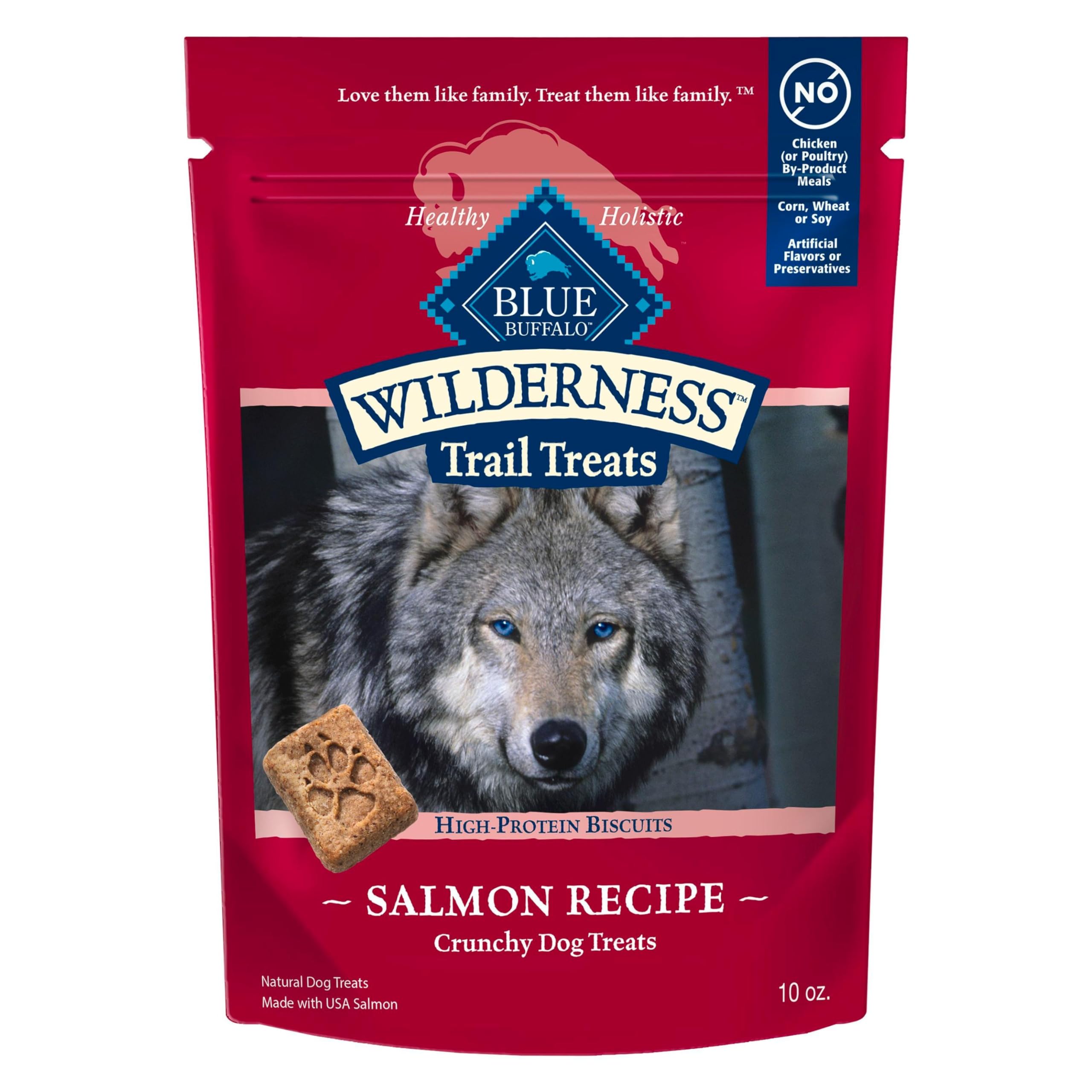 Blue Buffalo Wilderness, salmón como ingrediente principal, para perros activos.