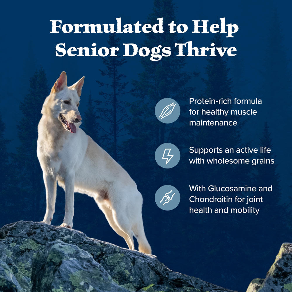 Blue Buffalo Wilderness Senior con LifeSource Bits antioxidantes para apoyo inmune