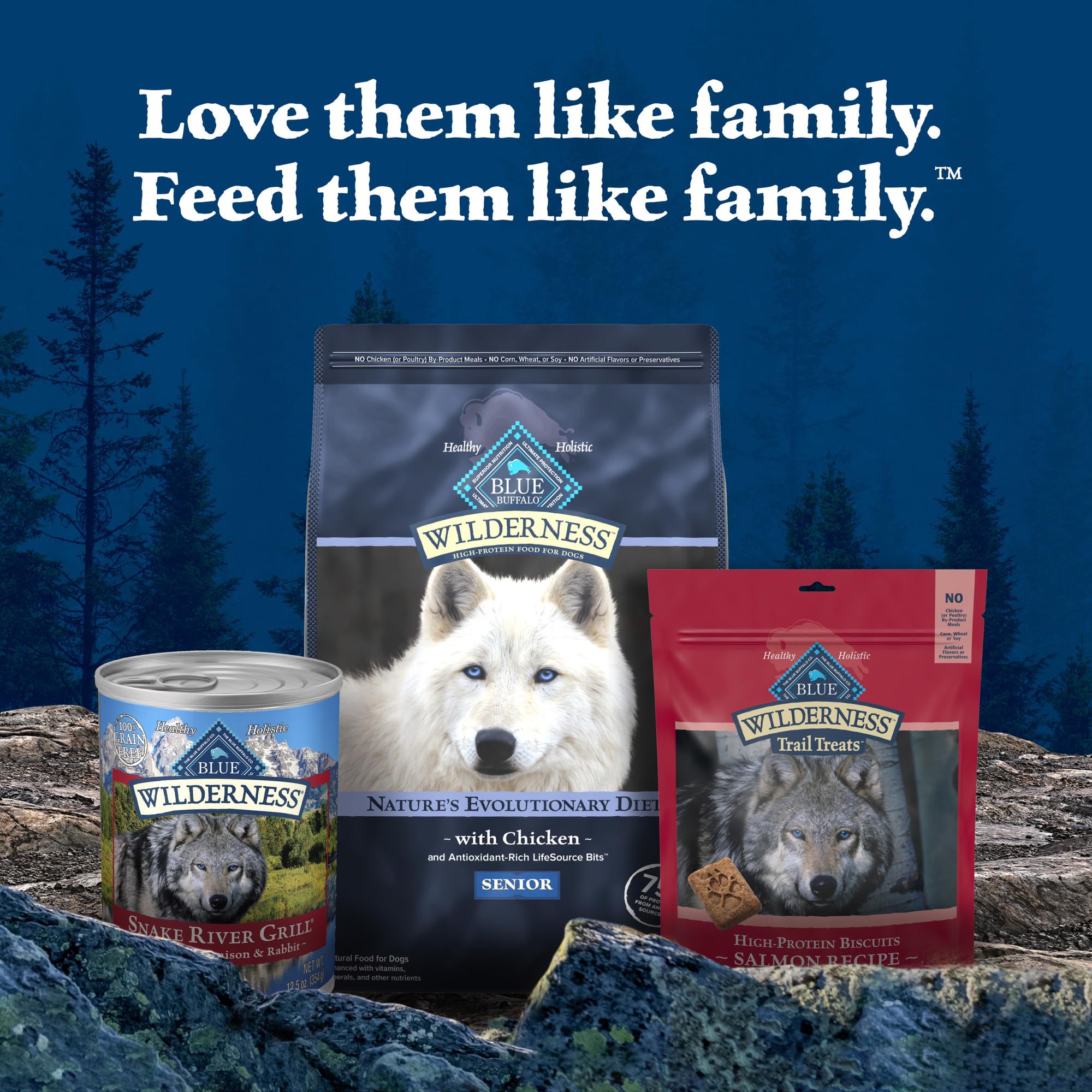Blue Buffalo Wilderness servir solo o mezclar con croquetas