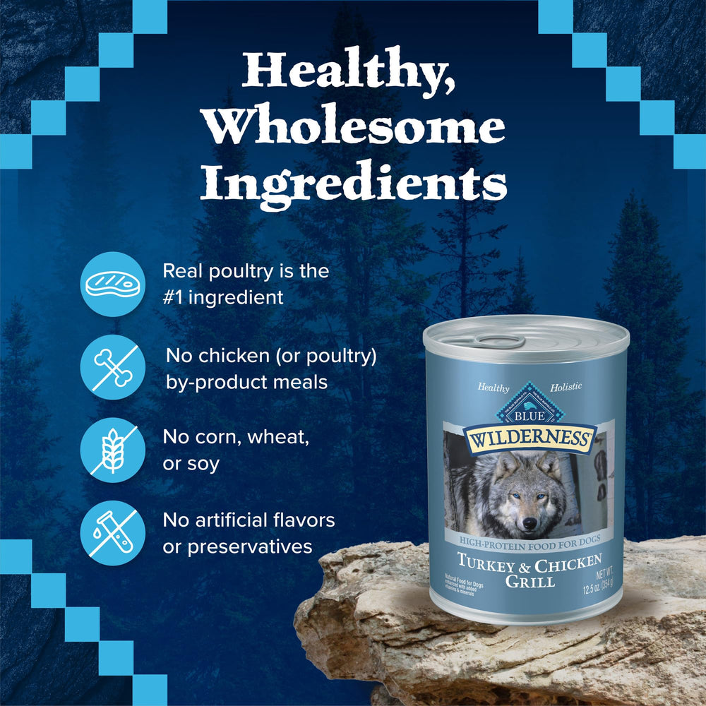 Blue Buffalo Wilderness: sin maíz, trigo ni soya en la fórmula.