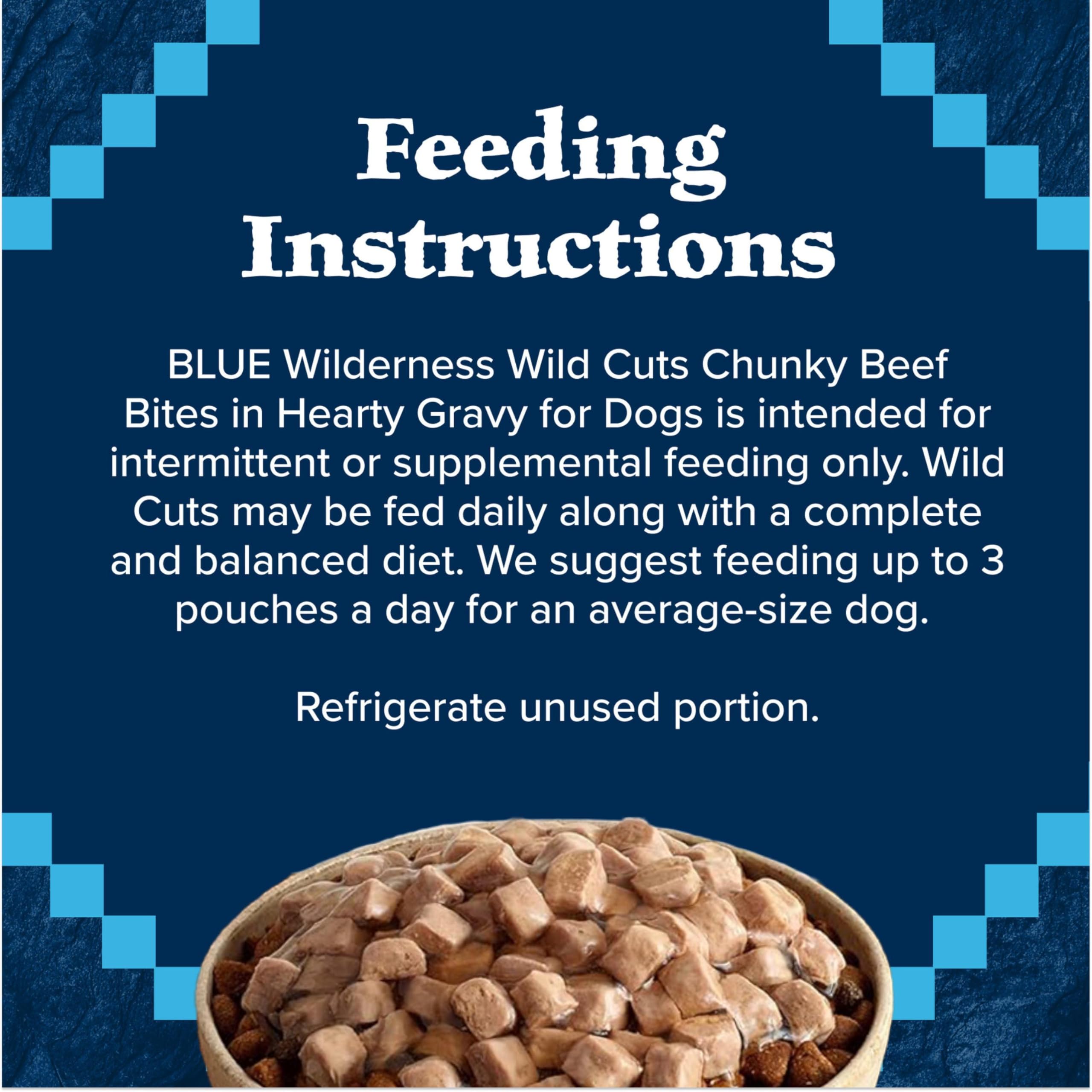 Blue Buffalo Wilderness Trail Toppers: trozos en salsa espesa para realzar el sabor.