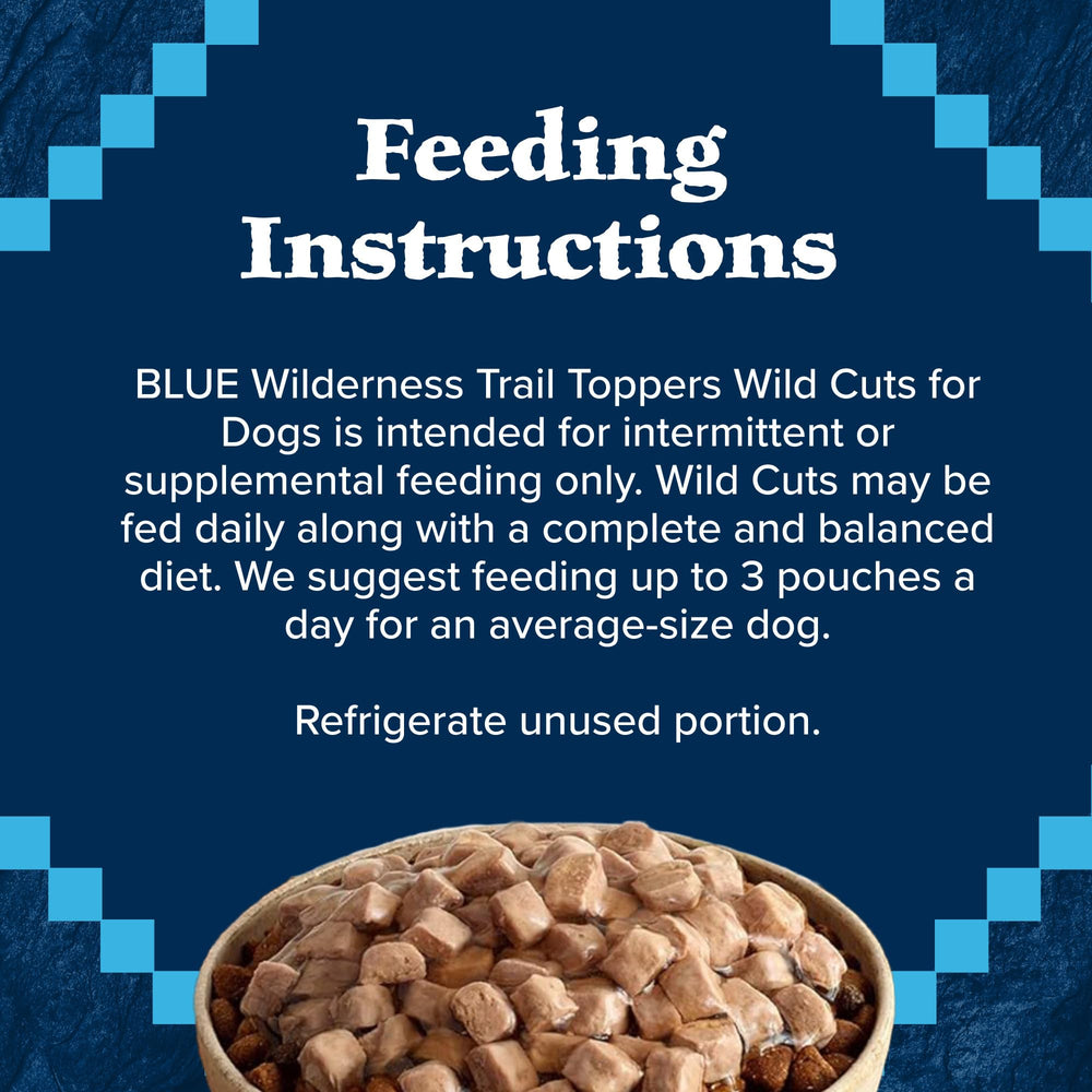 Blue Buffalo Wilderness Trail Toppers ingredientes naturales para perros