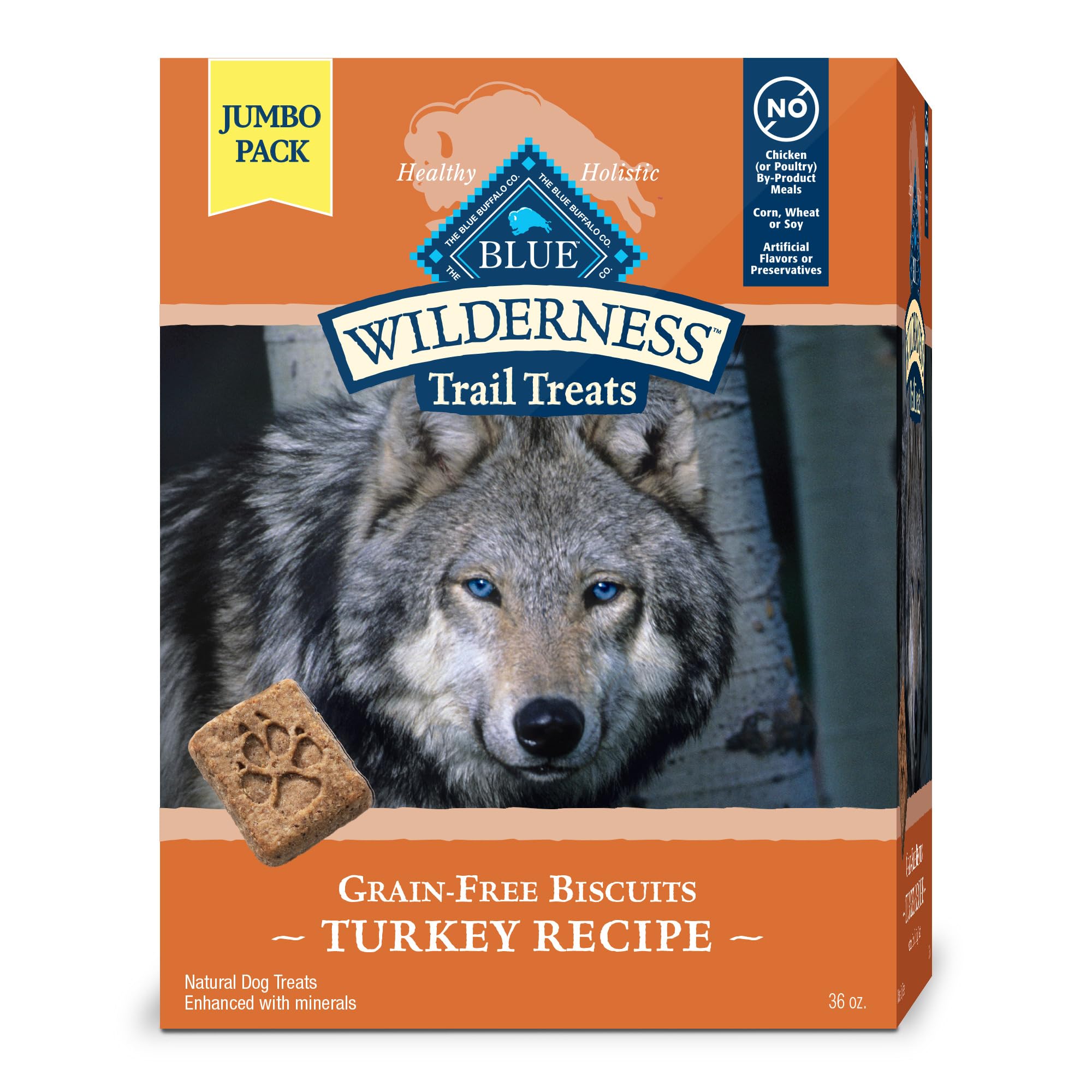 Blue Buffalo Wilderness Trail Treats galletas crujientes de pavo para entrenamiento