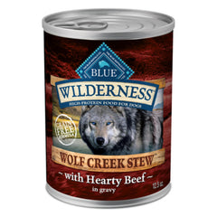 Blue Buffalo Wilderness Wolf Creek Stew: trozos de res en gravy para energía diaria.