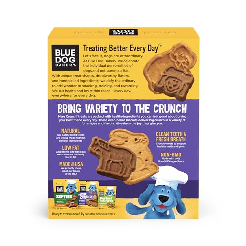 Blue Dog Bakery sabor maní-melaza, galletas para perros con sabor delicioso.