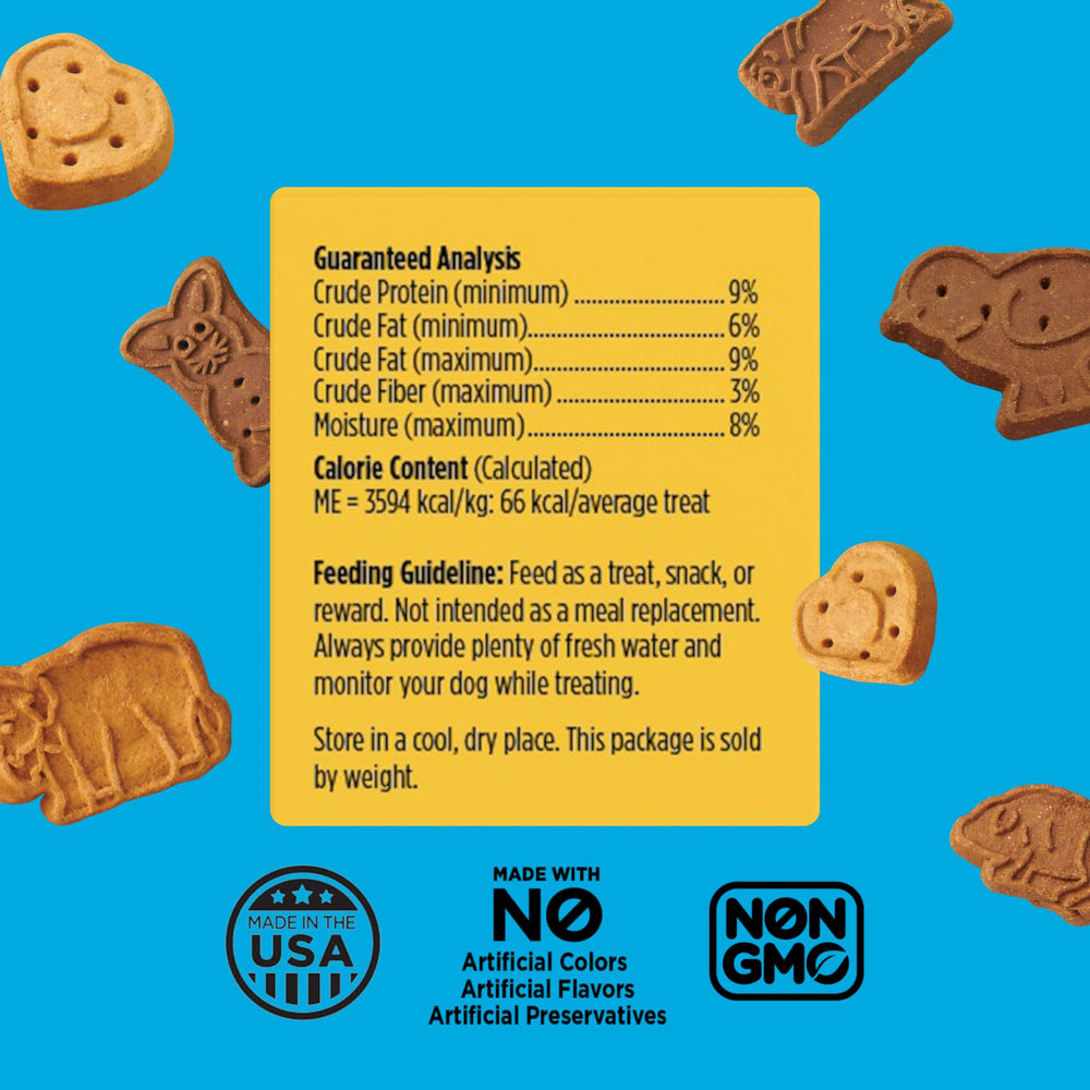 Blue Dog Bakery galletas horneadas con ingredientes naturales y bajo contenido de grasa.